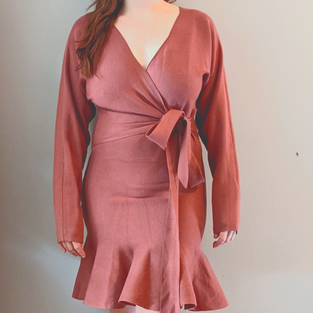 Mauve Wrap Dress